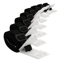 Pool Cover Straps Kit Adjustable Heavy Duty Solar Pool Cover Reel Straps for Swimming Pool