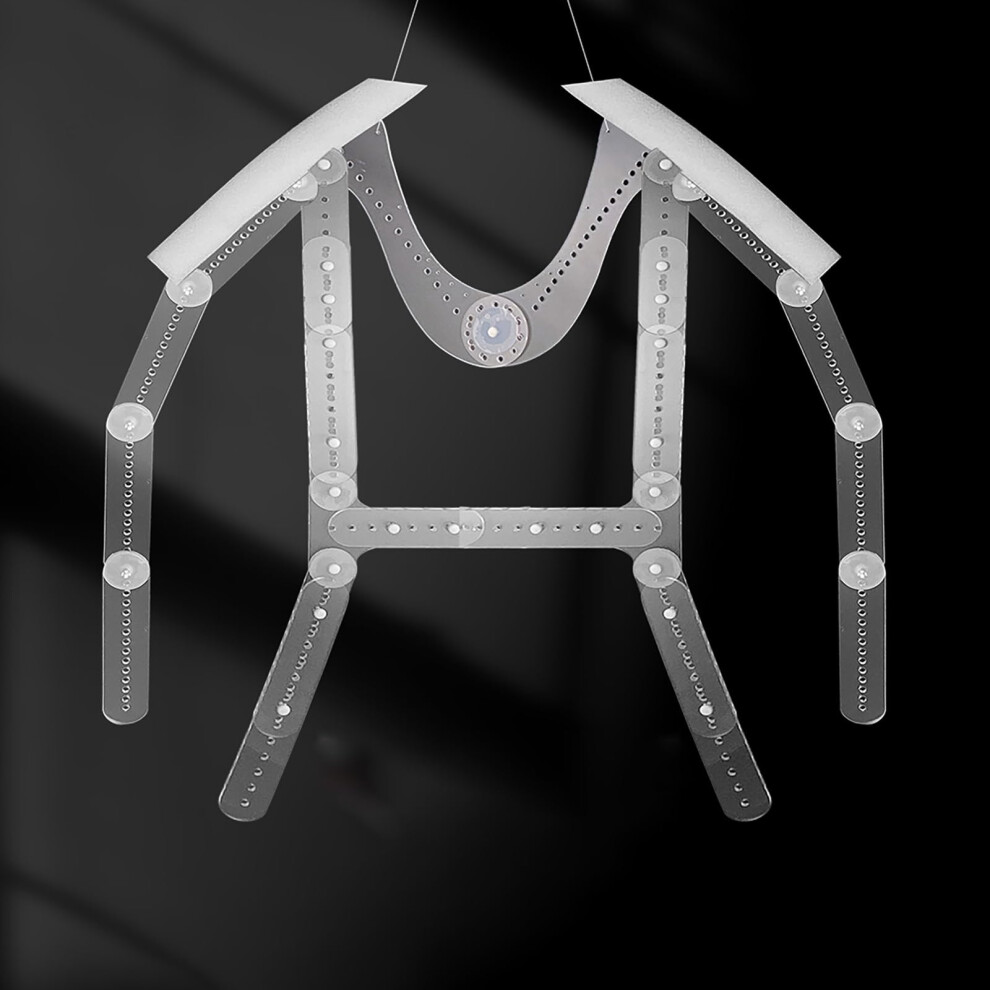 Adjustable Acrylic Mannequin Hanger With Rotatable Arms For Children Clothing Display Photography 9092120404425