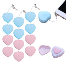 Phone Screen Cleaner Kit with Heart Shape Wipes, Reusable Cloths for Phones, Glasses and Devices (12)