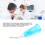 100pcs Blue Disposable Pre Bent Dental Irrigation Needle Tips, Plastic Replacement 11