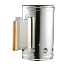 Stainless Steel Charcoal Chimney Starter for Outdoor BBQ Grill, Fast Ignition, Large Capacity