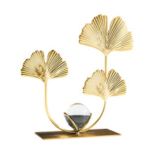 Metal Iron Leaves Statues Gold Leaves Sculptures Desktop-1