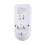 White Power Meter Socket, 16A, 3680W, 12.7x6x7.33cm 2