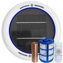 Solar Pool Cleaner with Floating Mineral System for 35000 Gallon Pools, Solar Powered, Cuts Chemicals