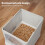 Skylos Cat Litter Box Foldable Entry Top Exit Anti Tracking Cat Litter Tray 4