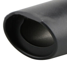 Edelstahl-Auspuffblende für Auto, Durchmesser 8,5 cm, Länge 14 cm, Schwarz