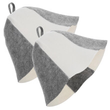 GALPADA Sauna Hat Set 2pcs Felt Caps with Heat Protection Breathable Comfort and Shape Retention