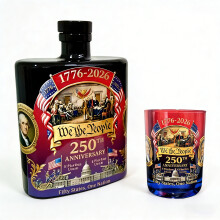 Unique American Themed 250th Anniversary Whiskeys-Suit red B