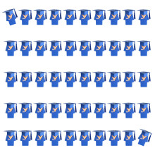 Foldable Paper Gift Container Commencement Themed-Blue