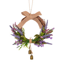 Elegant Real Dry Florals Wreath Wall Art For Living-Lavender