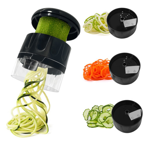 Multifunctional Kitchens Helical Slicers With 5 Stylish-Black