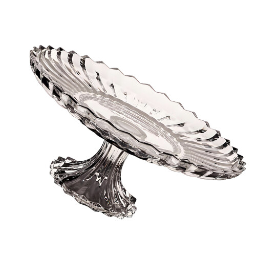 Decorative Bowl Crystal Glass Fruit Bowl Modern Serving Bowl-B