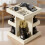 Wood Cosmetic Box With Rotating Feature And Spacious 5