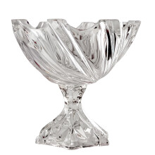 Decorative Bowl for Home Decors Pedestal Bowl Glass Fruit-C