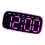 LED Digital Alarm Clock Electric Desk-2817 black shell pin 1