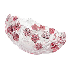 Stylish Clear Serving Plate Display Tray-Plum Fruit Bucket