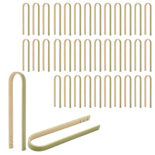 Wood Peg Food Presentation Tongs for Crafting Organizing and