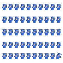Decorative Foldable White Cardboard Gift Box Graduation-Blue