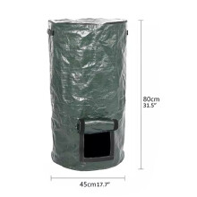 Großer PE-Wasserdichter Gartendüngerbeutel, 34 gal, faltbar und wiederverwendbar