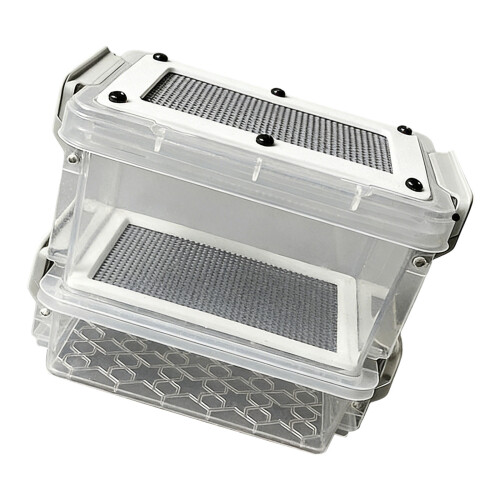 Transparent Mealworm Breeding Box For Home- B coarse mesh