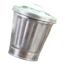Variétés de poubelles en fer élégantes pour chaque-Argent