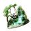 Artistic 2D Flat Dragon Animal Multicolor Acrylic Statue-1 0 1