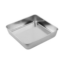 Deep Stainless Steel Baking Pan For Even Heat-L Without stand