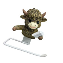 Rustics Farmhouse Toilet Paper Holder Highlands Cow Tissue-1