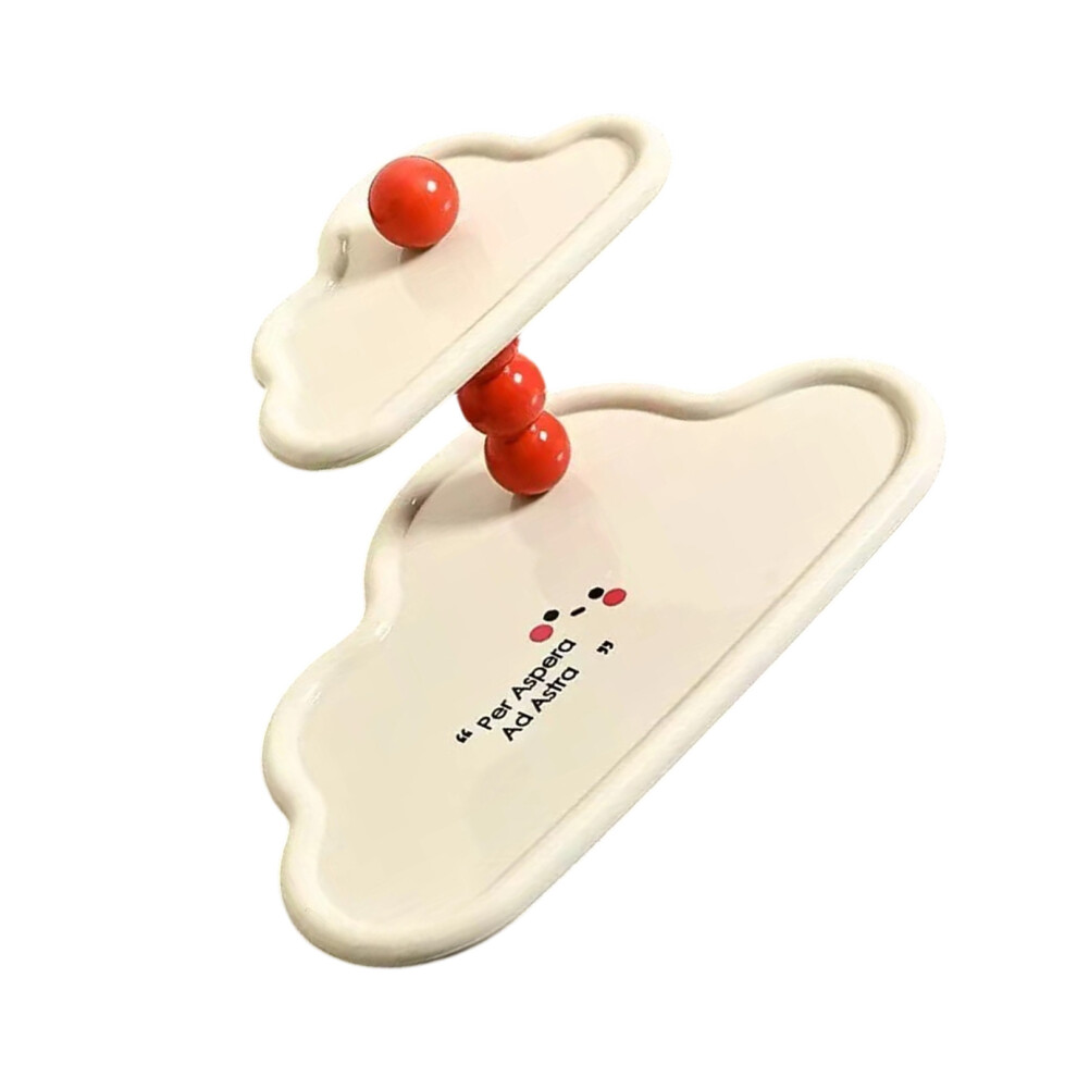 Contemporary Floating Cloud Shelf With Double Layers-Orange 7695000862791