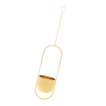 Ruimtebesparende ijzeren hangende bloempothouder Hangende-goud