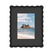 Elegant 4x6 Wooden Photo Frame Having Rear clip For Easy-Black