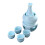 Ceramic Sake Drinking Warmer Set Sake Bottle Cups-pink green 1