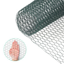Chicken Wire Fencing PVC Coated Mesh Roll 15.7x157in Green Hexagonal Netting for Garden Crafts Poultry