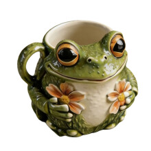 Hars drinkbeker met grappige kikkers 11oz koffiemok met grote