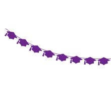 2Pieces Paper Helical Streamers And Banners-graduation cap flag
