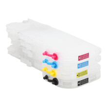 4 Stück nachfüllbare Tintenpatronen für Drucker LC3317, Magenta, Cyan, Gelb, Schwarz