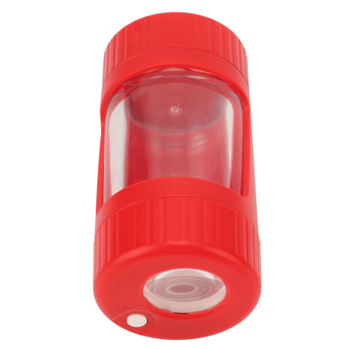 Geruchsdichter Behälter mit Licht & Lupe, Rot, 12,5 cm 2