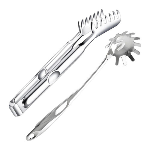 Ergonomic Handle Cooking Utensil For Pastas Draining And
