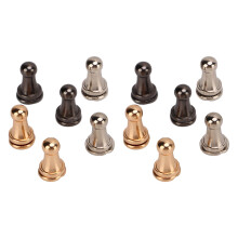 30 pièces de rivets à tête ronde en laiton 6x4mm pour sacs et ceintures en cuir