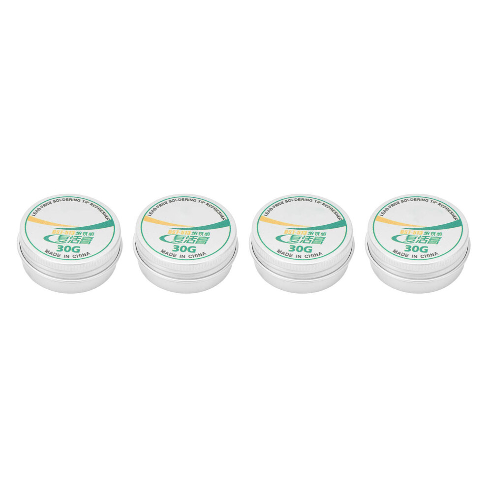 4Pcs Soldering Tip Cleaner Paste Tin Powder 30G For Iron Head 9361390133275