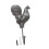Handcrafted Iron Chicken Shaped Hook For Wall Decoration-hen 1