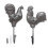 Decorative Iron Chicken Shaped Hook For Hanging Keys Hats-hen 2