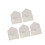 Pack Of 5 Flower Wrapping Boxes Unique Foldable Designs-White 1
