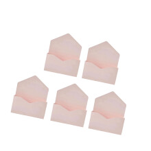 Packung mit 5 handgefertigten Blumenverpackungsumschlägen,-Rosa