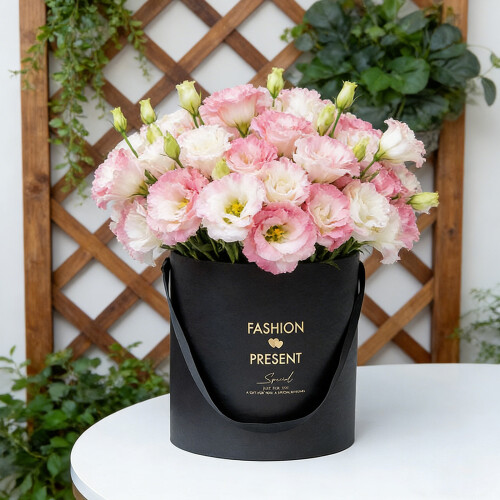 3 Stück Valentinstag-Geschenkboxen für Rosen,-Rosa 2