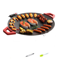 Electric BBQ Grill Pan With Silicone Handle And Nonstick-30cm B