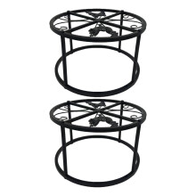 Weatherproof Metal Stand Poultry Feeding Station Holder-2PCS