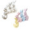 Easter Bunnies Figurines Resin Rabbit Statues-Multi-Colored 2