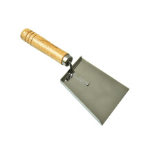 Stainless Steel Beekeeping Hive Scraper with Wooden Handle for Efficient Honeycomb Cleaning