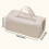 Expandable Travel Toiletry Bag With Multiple Section PVC-Khaki 5